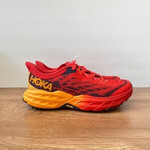 Hoka One One Speedgoat 5 Feista Yellow Trail Running Sneakers Men's Size US 7